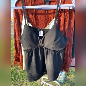 No Boundaries Black Spaghetti Strap Top